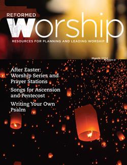 Reformed Worship issue cover