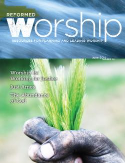 Reformed Worship issue cover