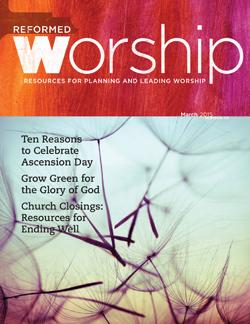 Reformed Worship issue cover