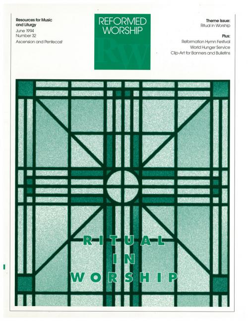 Reformed Worship issue cover