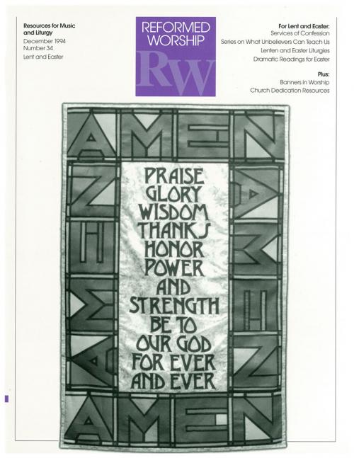 Reformed Worship issue cover