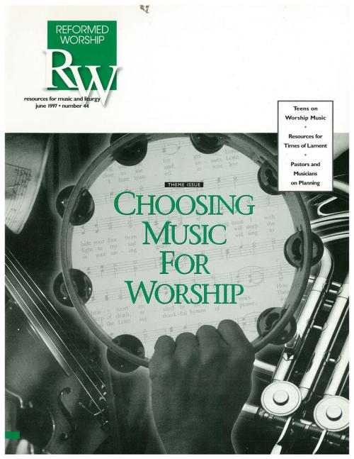 Reformed Worship issue cover