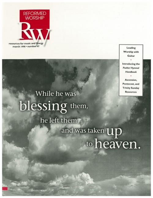 Reformed Worship issue cover