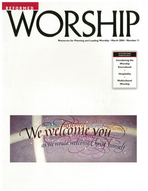 Reformed Worship issue cover